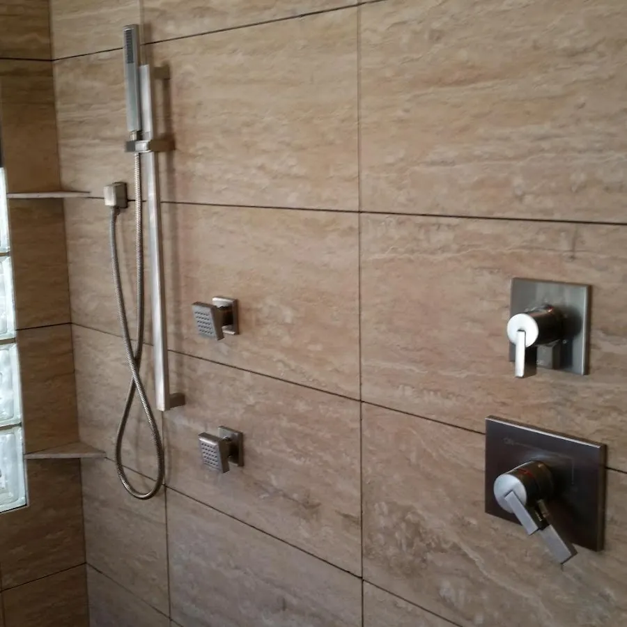 Shower fixture installation for Water Heater Replacement in Forsyth